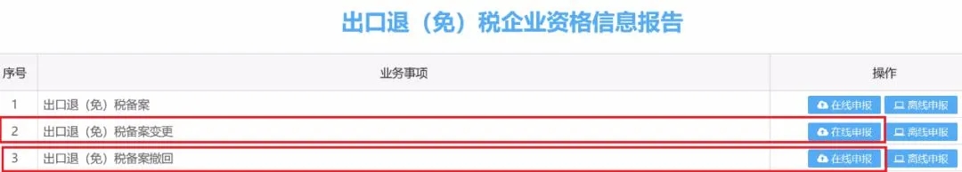 出口退稅備案變更